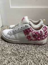 DC Court Graffik SE Skate Shoes Women’s Size 10W White/Pink Sneaker 301043 for sale  Shipping to South Africa