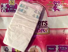 Vintage Pampers Phases Baby-Dry Diaper for Girls size Maxi UK Import *Rare* for sale  Shipping to South Africa