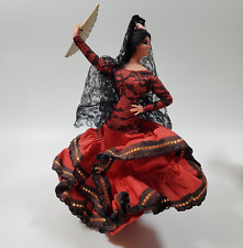 Boneca dançarina flamenca espanhola vintage Marin Chiclana 7" vestido vermelho UM comprar usado  Enviando para Brazil