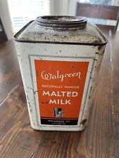 Vintage walgreen malted for sale  Johnston