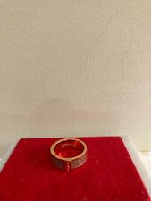  COACH Signature ring, size: 8 Beige Enamel in Excellent Condition, used for sale  Wilmington