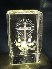 Kristall glasblock kruzifix gebraucht kaufen  München