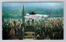 Used, New York City NY, Helicopter Tours, Transportation, Antique Vintage Postcard for sale  Shipping to South Africa