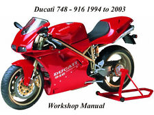 DUCATI 748 - 916 1994 to 2003 WORKSHOP MANUAL - PDF Files for sale  Shipping to Canada