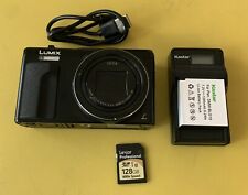 Cámara digital Panasonic Lumix DMC-ZS60 18,0 MP 4K - negra con tarjeta SD de 128 GB segunda mano  Embacar hacia Argentina