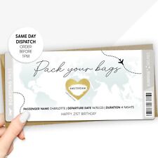 Personalised boarding pass for sale  WIDNES