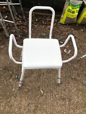 Shower seat white for sale  GRANTHAM