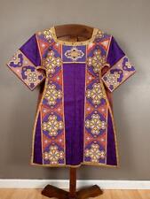 Antique Needlepoint Dalmatic/Vestments in Royal Purple for sale  Shipping to South Africa