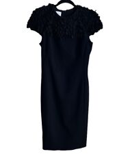 Usado, Vestido Akris Punto preto malha flores, tamanho EUA 8 comprar usado  Enviando para Brazil