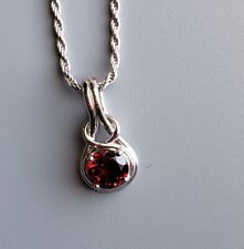 Round garnet solitaire for sale  Kansas City