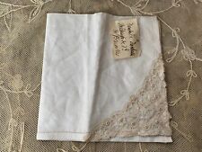 Vintage cream linen for sale  Washington