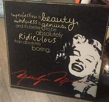 Marilyn Monroe Famous Quote Poster Canvas Print Wall Décor Home 19.5 Square for sale  Shipping to South Africa
