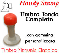 Timbro manuale tondo usato  Casarano