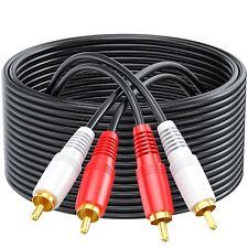 Cables RCA 5 pies - Cable RCA a RCA blindado 2 cables de audio RCA para cine en casa... segunda mano  Embacar hacia Mexico