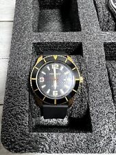 Relógio Poseidon PW0103 aço banhado a ouro com pulseira de borracha comprar usado  Enviando para Brazil