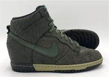 Nike Dunk Sky Hi Wedge Suede Trainers 543258-302 Print Green UK6/US8.5/EU40 na sprzedaż  Wysyłka do Poland