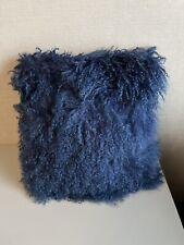 Blue mongolian cushion for sale  DUNDEE