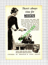 Used, Nescafe Coffee Secretary Advert - 1952 Cutting for sale  Shipping to South Africa