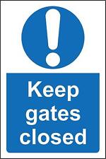 Keep gates closed safety sign  for sale  Shipping to South Africa