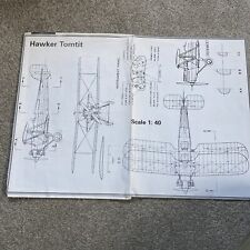 Plans hawker tomtit for sale  BRADFORD