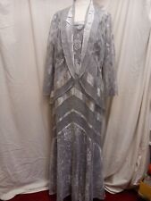 Silver long dress for sale  ROSSENDALE