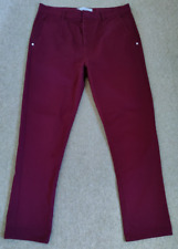 Mens burgundy trousers for sale  DONCASTER