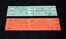 Circus Tickets Palisades Park NJ Hamid-Morton Circus 1959 FINE Lot of Two (2) for sale  Shipping to South Africa