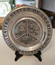 Pewter plate united for sale  Mc Ewen