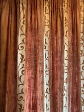 Terracotta lined curtains for sale  OXFORD