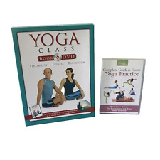 Usado, Aprende yoga en casa DVD programa clase yoga libro DVD relajación flexibilidad fitness segunda mano  Embacar hacia Argentina