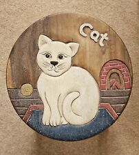 Small wooden cat for sale  LLANELLI