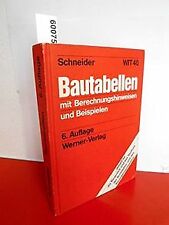 Bautabellen berechnungshinweis gebraucht kaufen  Berlin