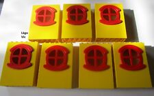 Lego x635c01 x7 fabuland window window yellow red yellow red 3672 f23, brugt til salg  Sendes til Denmark