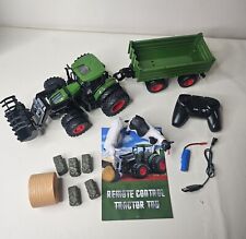 Tractor de control remoto, granja RC tractor y camión de juguete con remolque y brazo de carga segunda mano  Embacar hacia Mexico