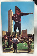 Cartão postal antigo Big Tex Texas State Fair World’s Tallest Cowboy ~ Artistichrome comprar usado  Enviando para Brazil