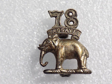 Silver 78th regiment for sale  WATERLOOVILLE