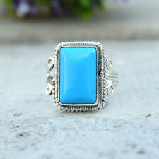 Sleeping Beauty Turquoise 925 Sterling Silver Mother's Day Ring EM- 492 for sale  Shipping to South Africa