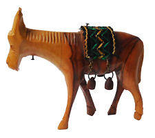 Wooden donkey figurine for sale  Shipping to Ireland