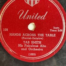 10" 78 RPM-Tab Smith-Boogie Joogie/Hands Across the Table/United 108, usado comprar usado  Enviando para Brazil