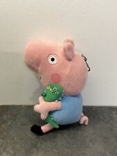 Mochila de pelúcia Peppa Pig George 7" clipe para chaveiro, usado comprar usado  Enviando para Brazil