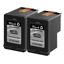 2 PACOTES de cartuchos de tinta preta para HP 901XL 901 XL Officejet 4500 G510h J4540 J4580, usado comprar usado  Enviando para Brazil