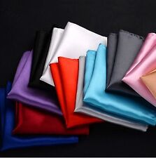 Brand New Men Solid Color Polyester Wedding Suit Pocket Square Hankie , używany na sprzedaż  Wysyłka do Poland