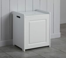 White wooden ottoman for sale  Shipping to Ireland