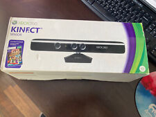 Used, Microsoft Xbox 360 Kinect Motion Sensor Bar With Box Cords & Sealed Game for sale  Shipping to South Africa