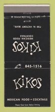 Capa Matchbook - Kikos Restaurante Mexicano Burbank CA 30 Strike, usado comprar usado  Enviando para Brazil