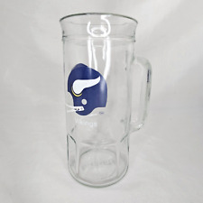 Caneca de cerveja vintage futebol americano NFL Minnesota Vikings Stein vidro alto pescador amendoim comprar usado  Enviando para Brazil