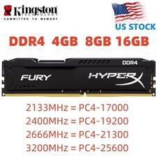 Memoria RAM de escritorio HyperX FURY DDR4 4 GB 8 GB 16 GB 32 GB 3200 2400 2666 DIMM 288 pines segunda mano  Embacar hacia Argentina
