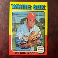 1975 Conjunto Topps WILBUR WOOD #110 WHITE SOX QUASE PERFEITO/PERFEITO+ *VENDA AUTOMÁTICA DE ALTA QUALIDADE *RESISTENTE*, usado comprar usado  Enviando para Brazil