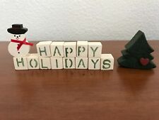 Happy holidays wooden for sale  Las Vegas