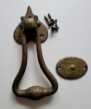 Usado, Antiguo Antiguo Pesado Bronce Fundido Sólido Metal Puerta Llamador Set de Hardware segunda mano  Embacar hacia Argentina